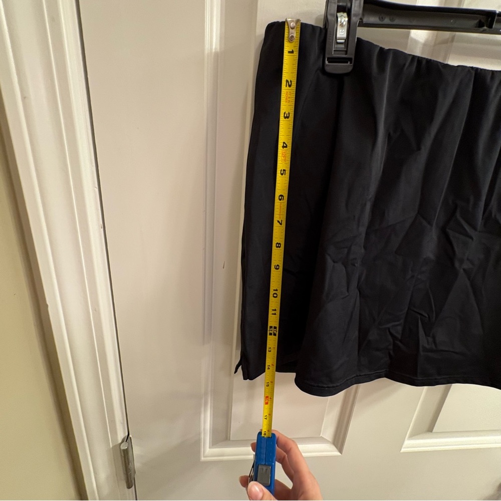 Spanx Black Swim Skirt, 18 - Picture 5 of 6